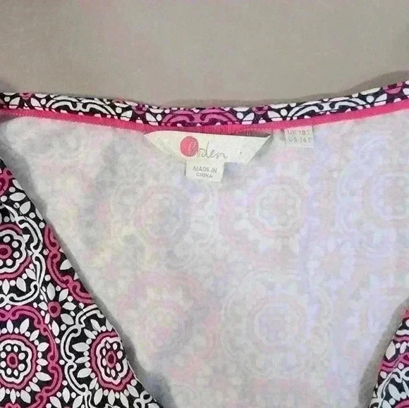 Boden Caroline Jersey Modal Wrap Romper US Size 14T - Picture 3 of 8